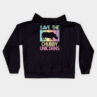 Save the chubby unicorns Kids Hoodie